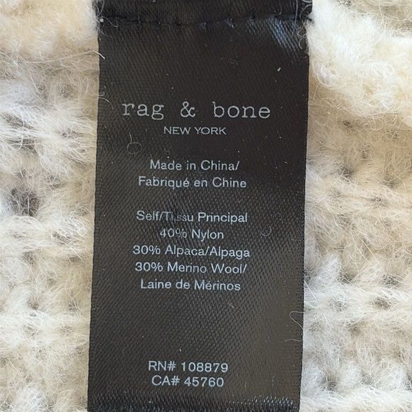 Rag & Bone XS Women's White/Cream Knit Sweater - Picture 9 of 11